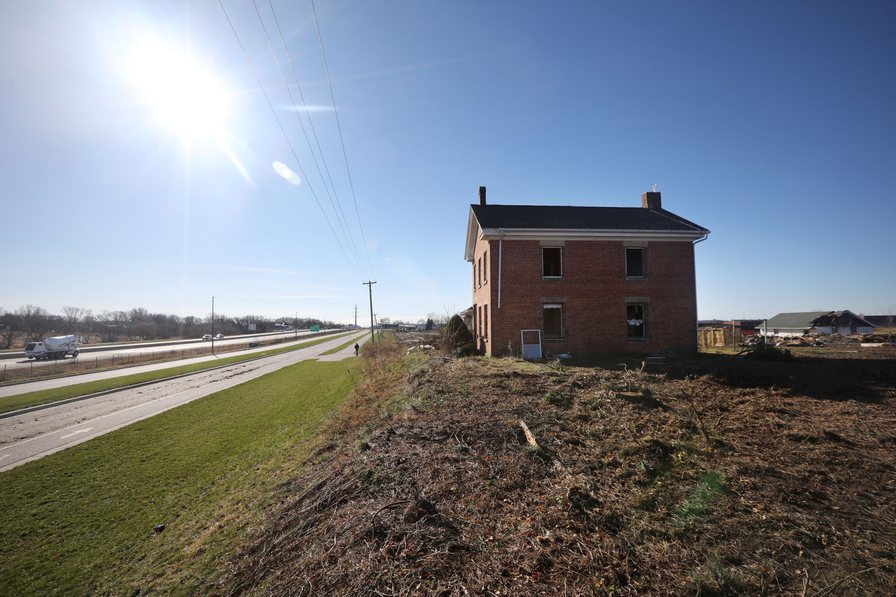 Thompson-Schneider farmstead demolition